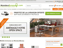 Tablet Screenshot of monsieurbureau.com